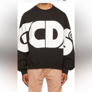 GCDS Macro logo black sweatshirt size small